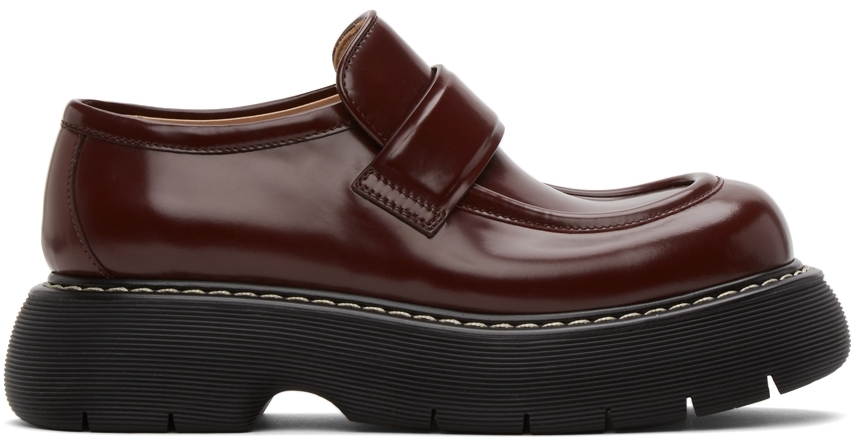 Bottega Veneta: Red Swell Loafer | SSENSE