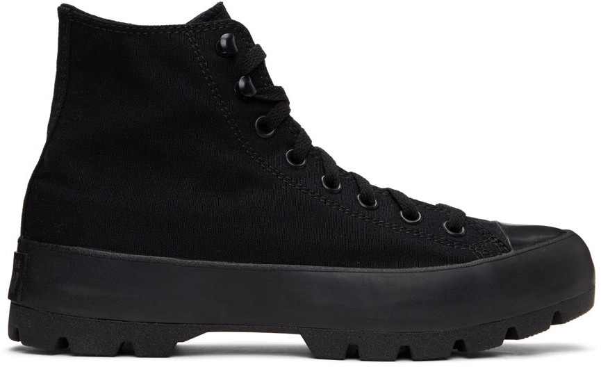 Black Chuck Taylor All Star Lugged High 