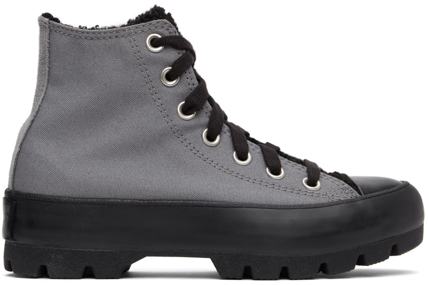 Converse Grey Chuck Taylor All Star Lugged HI Sneakers
