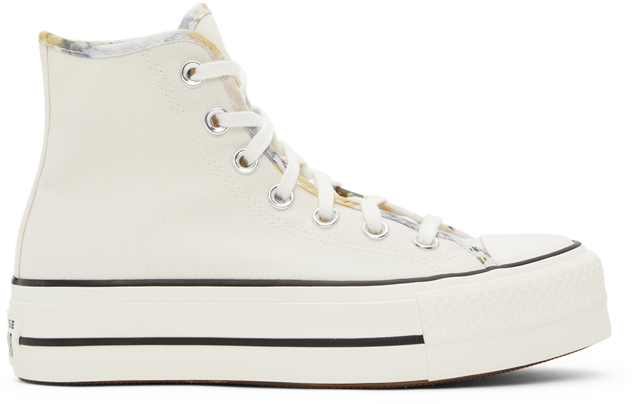 Converse: Off-White Chuck Taylor All Star Lift Hi Sneakers | SSENSE