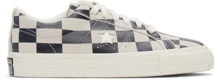 Converse Black & Off-White One Star Warped Board Low Sneakers