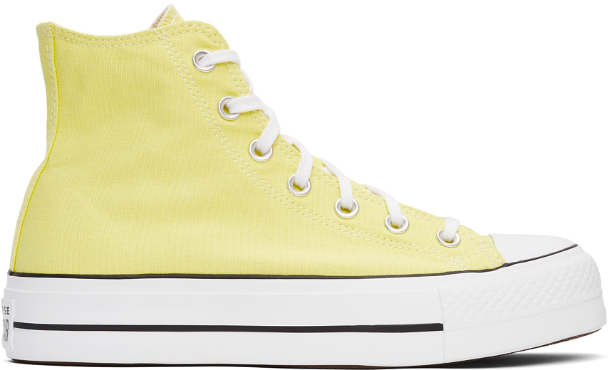 converse jaune plateforme