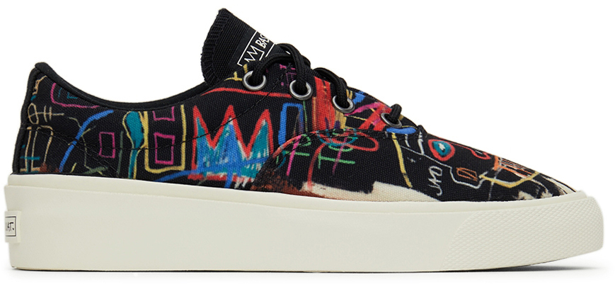 Converse Black Jean-Michel Basquiat Edition Skidgrip Sneakers