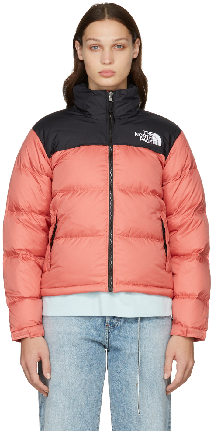 The North Face: Pink & Black Down 1996 Retro Nuptse Puffer Jacket ...