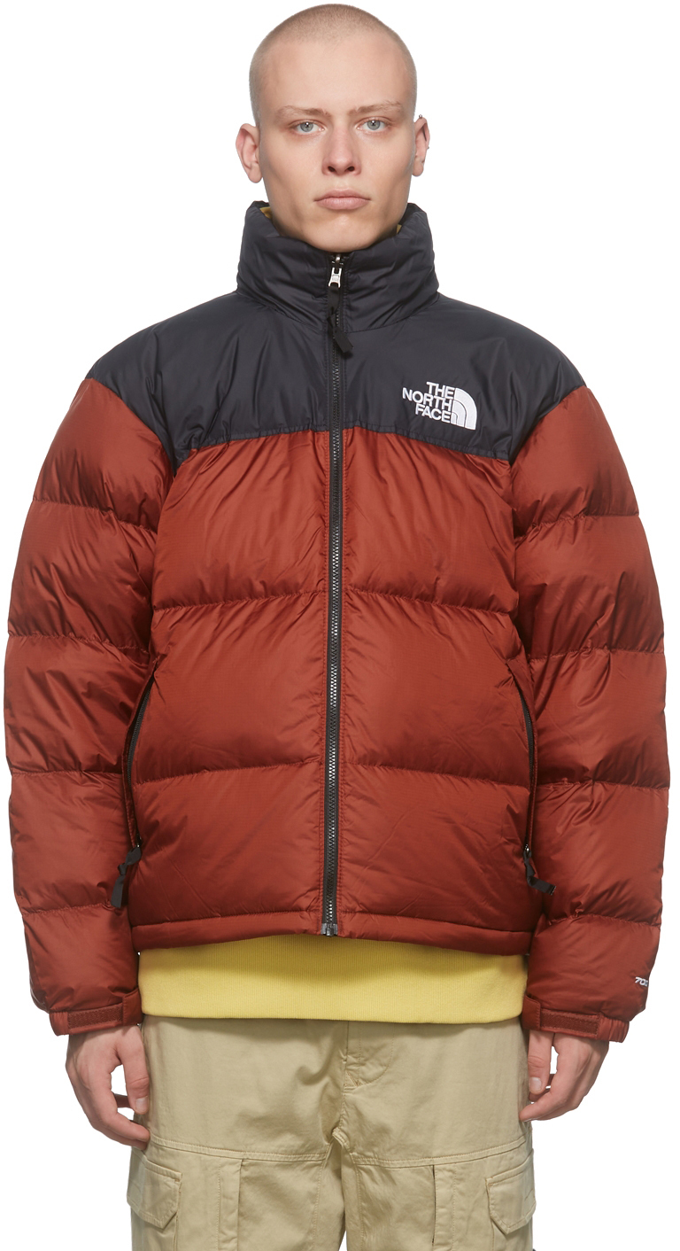 north face puffer red