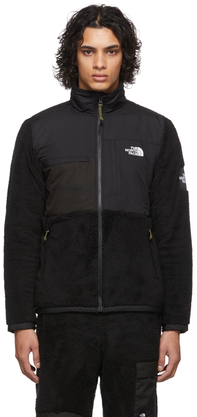 north face black sherpa jacket