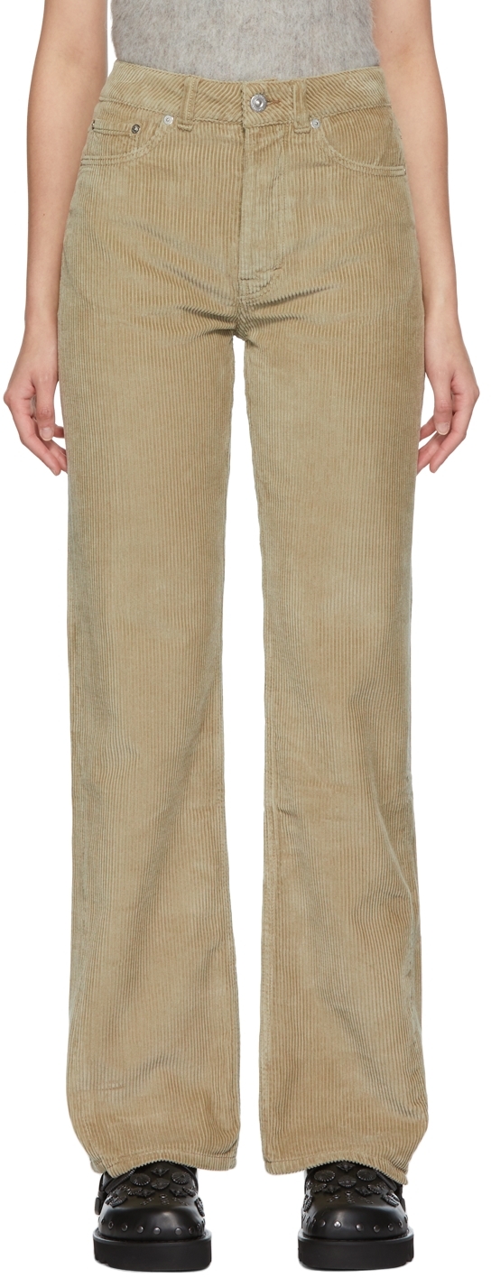 Our Legacy Grey Corduroy Spiral Cut Trousers