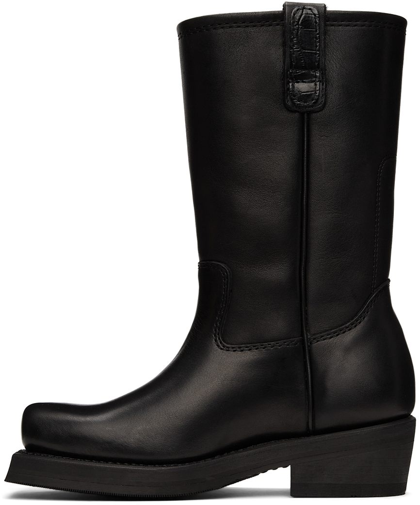 Our Legacy Black Flat Toe Mid-Calf Boots | Smart Closet