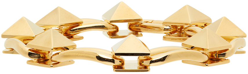 Valentino Garavani Gold Stud Chain Bracelet