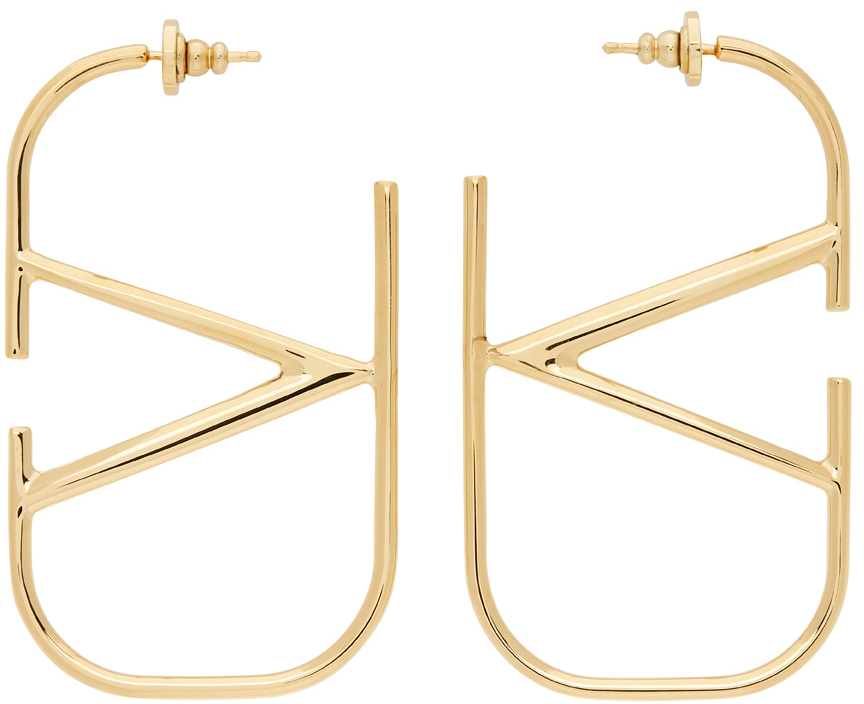 valentino gold earrings