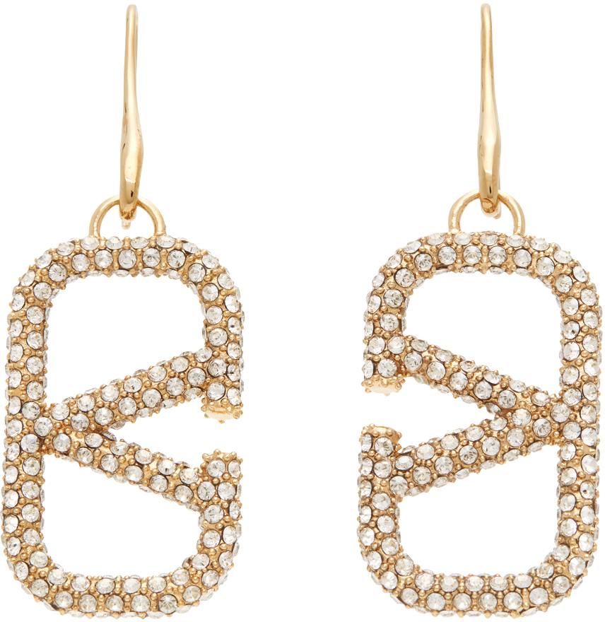 valentino garavani vlogo embellished earrings