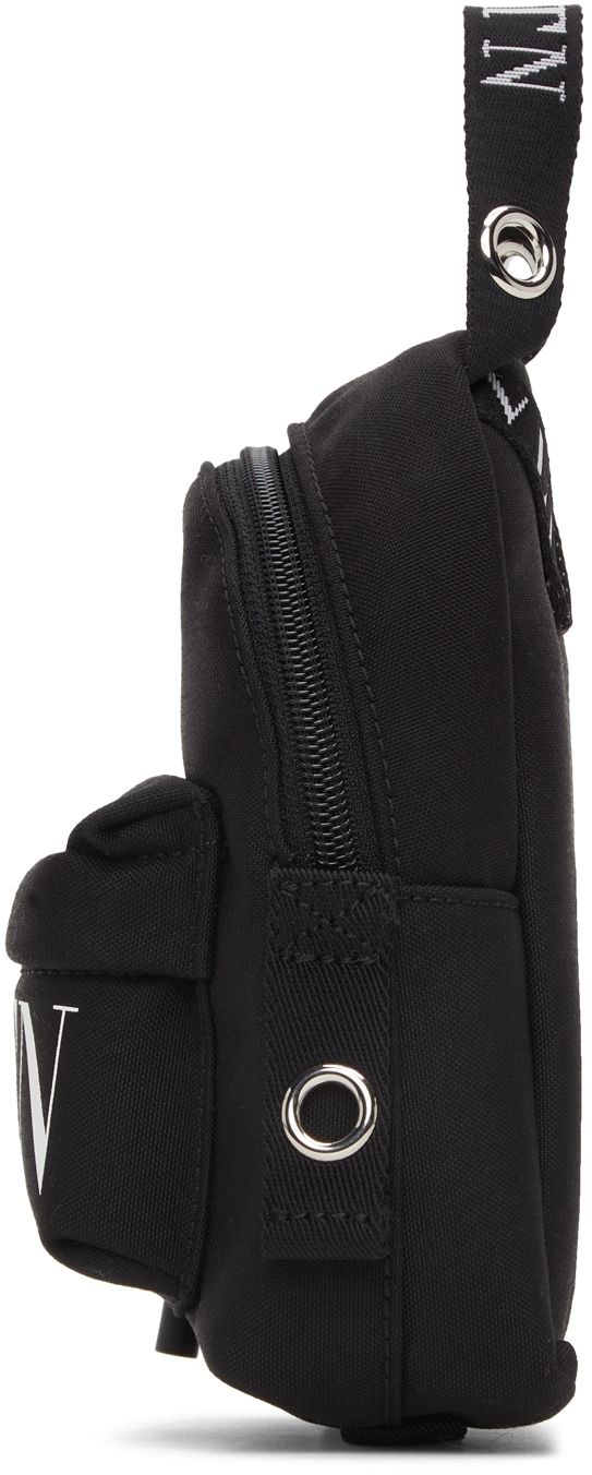 Valentino Garavani VLTN logo patch backpack, Black