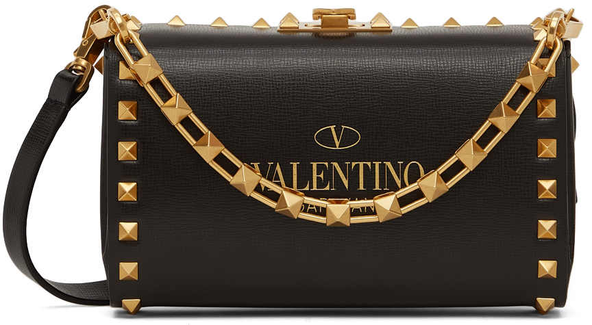 Valentino Italy Black Varnish Clutchbag 