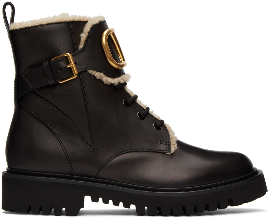 valentino shearling boots