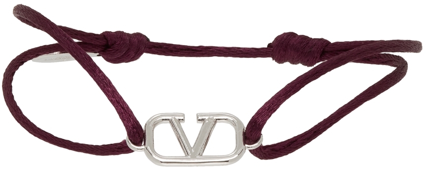 Purple Cord VLogo Bracelet