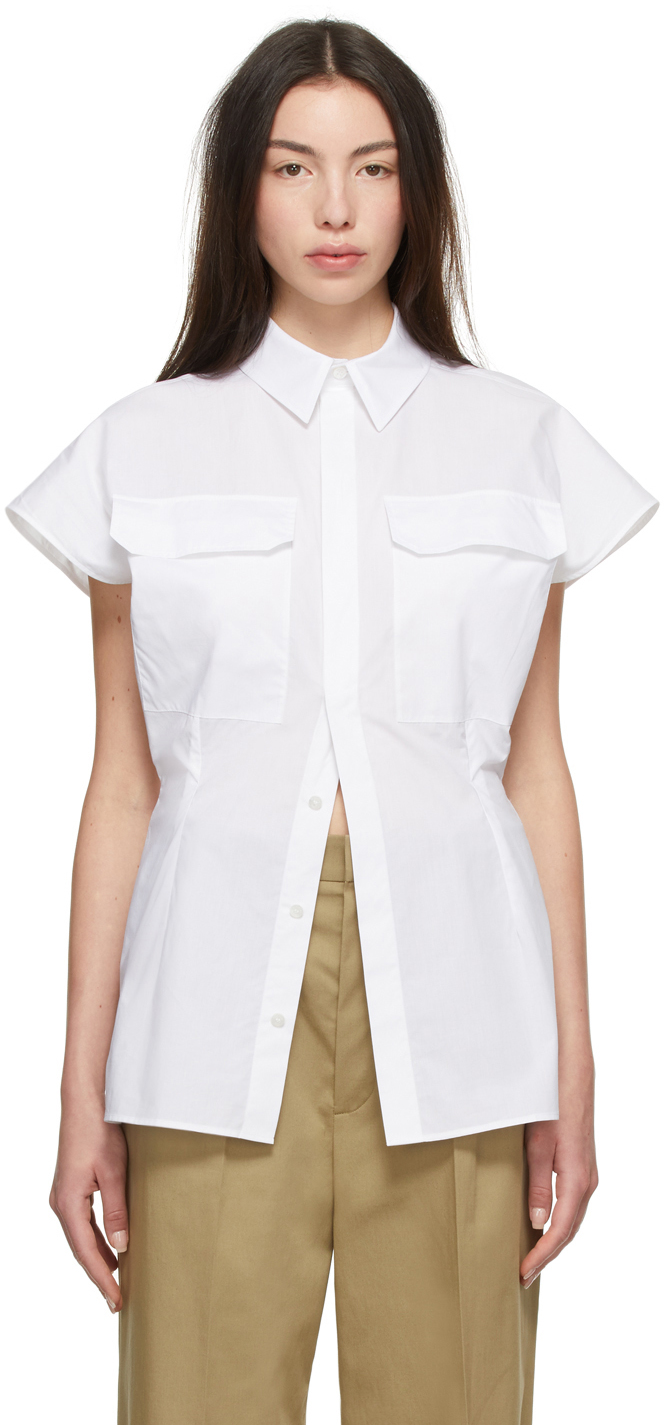 GAUCHERE: White Tami Short Sleeve Shirt | SSENSE