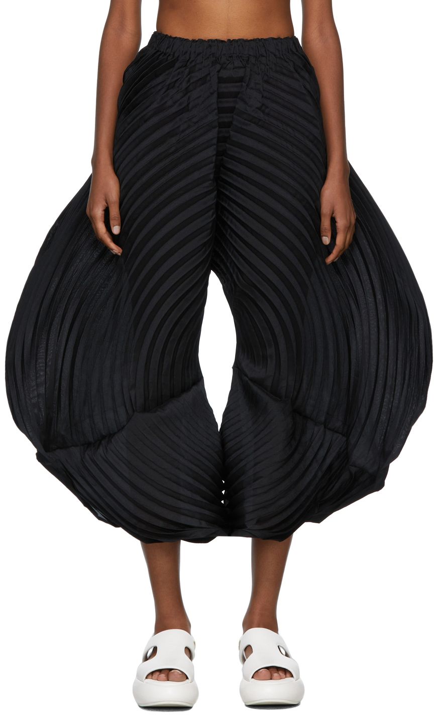 Black Monochrome Planet Trousers