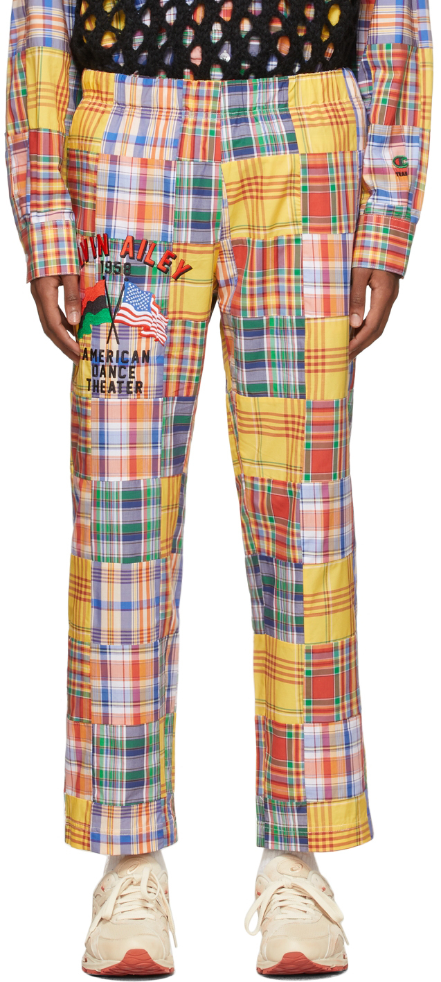 Denim Tears Multicolor Champion Edition Patchwork Lounge Pants