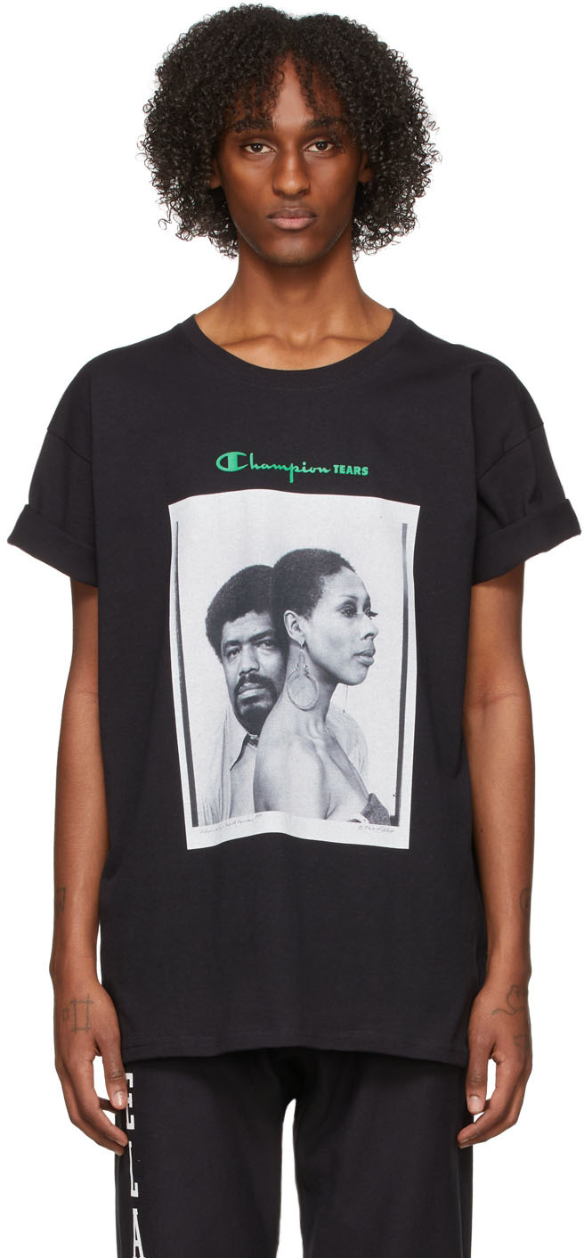 Black Champion Edition T-Shirt by Denim 