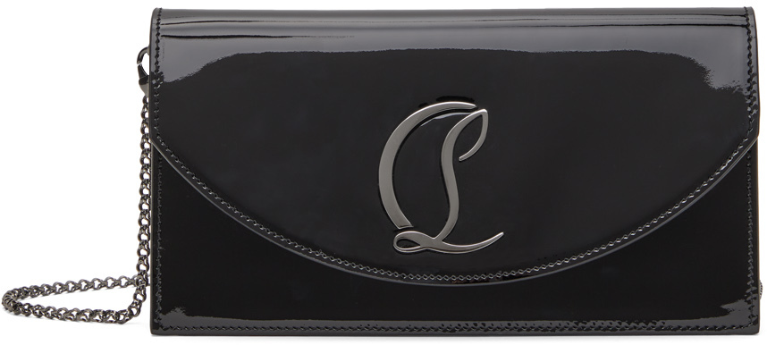 Christian Louboutin - Authenticated Clutch Bag - Patent Leather Black Plain for Women, Very Good Condition