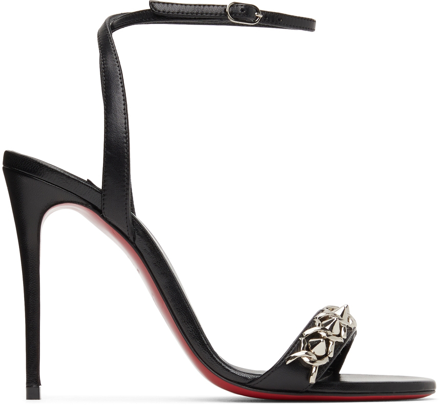 CHRISTIAN LOUBOUTIN: heeled sandals for woman - Black  Christian Louboutin  heeled sandals 1230150 online at