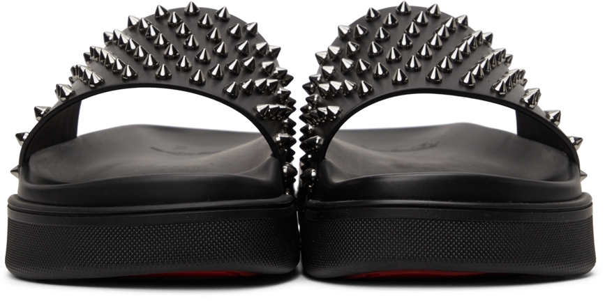 Abubizz Leather Slippers in Black - Christian Louboutin