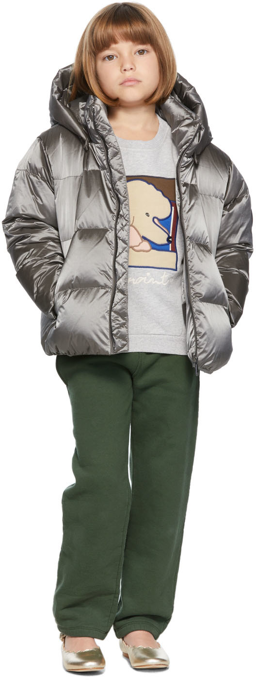 silver down puffer jacket
