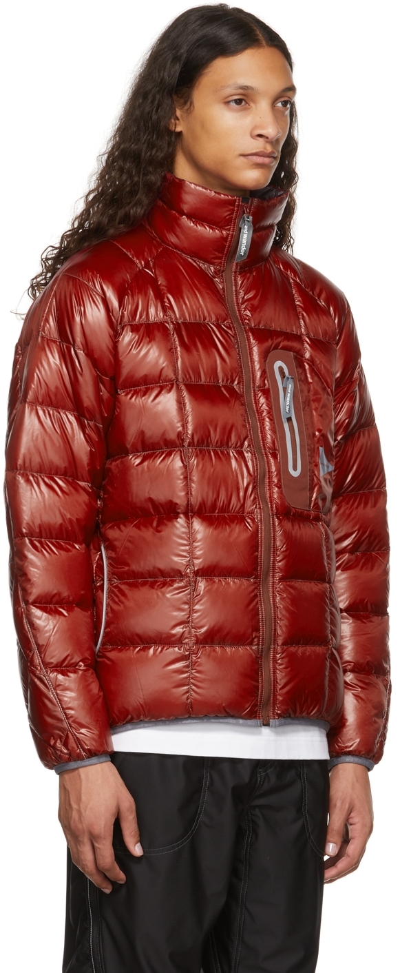 and Wander Red Diamond Stitch Down Jacket | Smart Closet