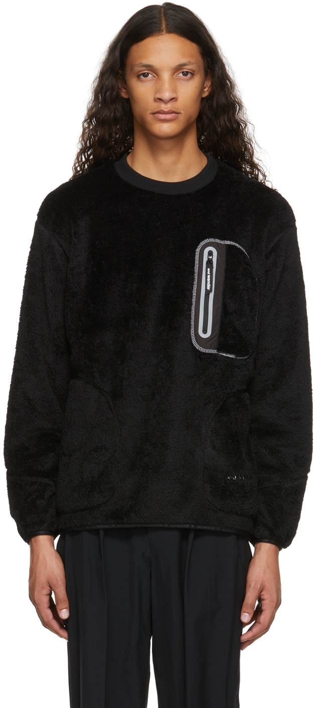 and Wander Black High Loft Fleece Pullover | Smart Closet
