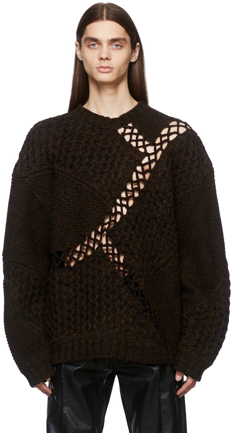 JieDa: Mix Cable Knit Sweater | SSENSE UK