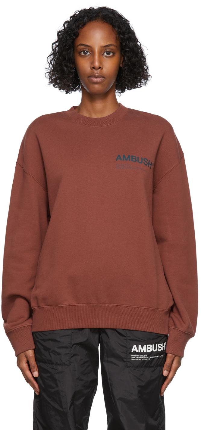 AMBUSH Red Fleece Workshop Sweatshirt
