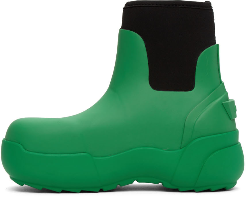 AMBUSH Green Rubber Boots | Smart Closet