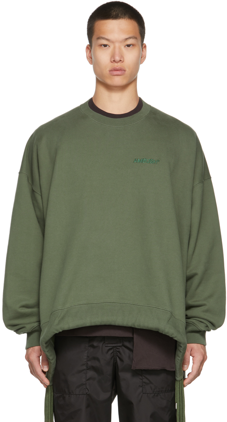 Green Multicord Crewneck Sweatshirt