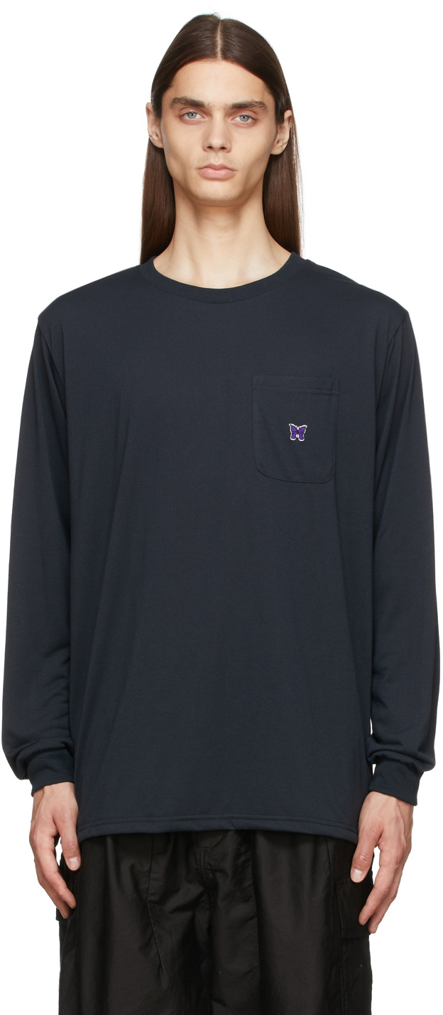 NEEDLES: Crewneck Long Sleeve T-Shirt | SSENSE