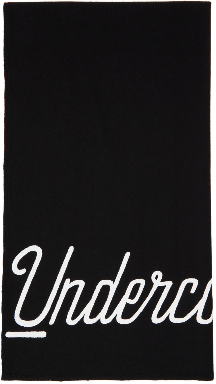 Undercoverism Black Logo Scarf