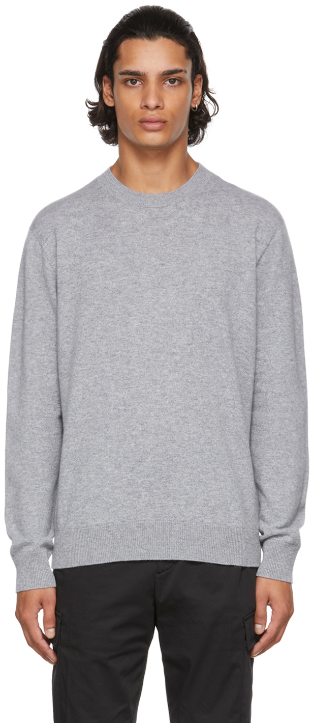 Agnona: Grey Cashmere Seamless Sweater | SSENSE