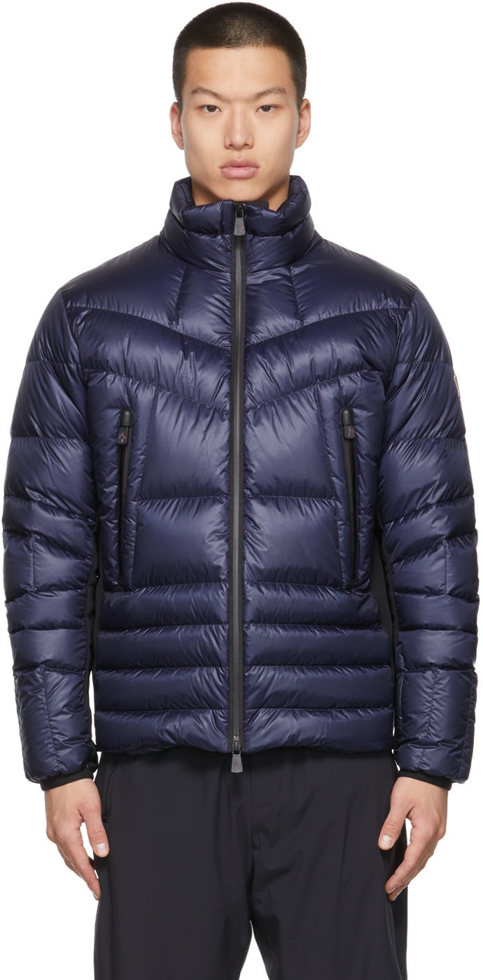 Moncler Grenoble: Blue Down Canmore Jacket | SSENSE