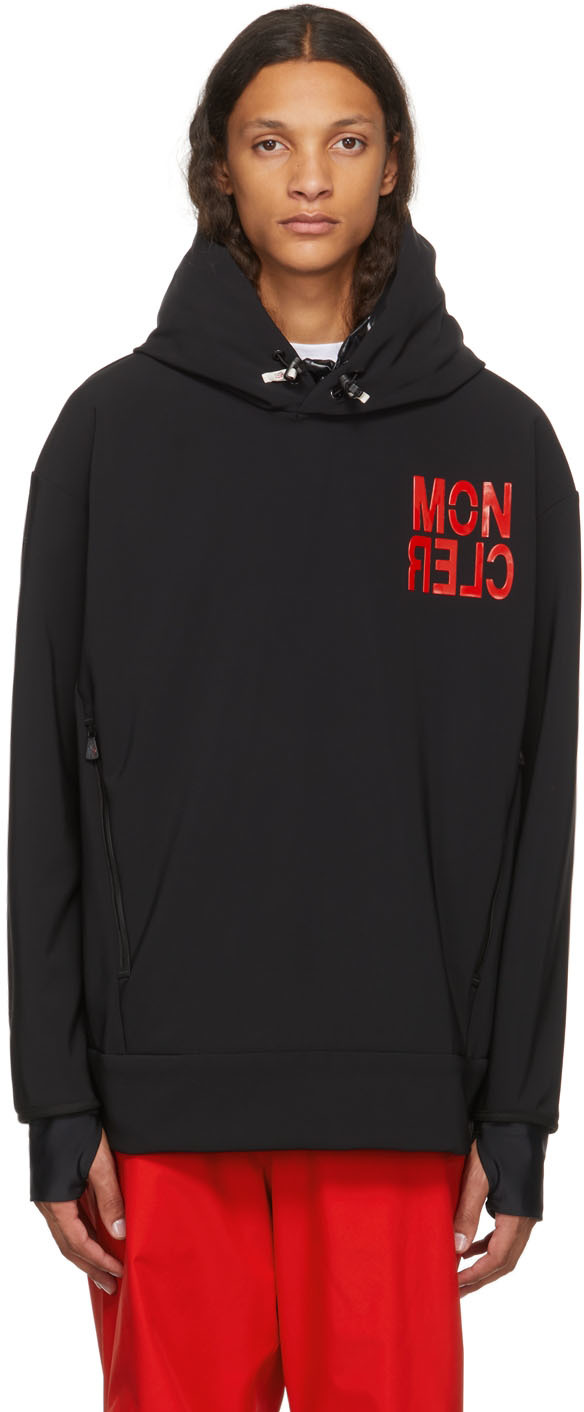 Moncler Grenoble Black Hoodie Sweater