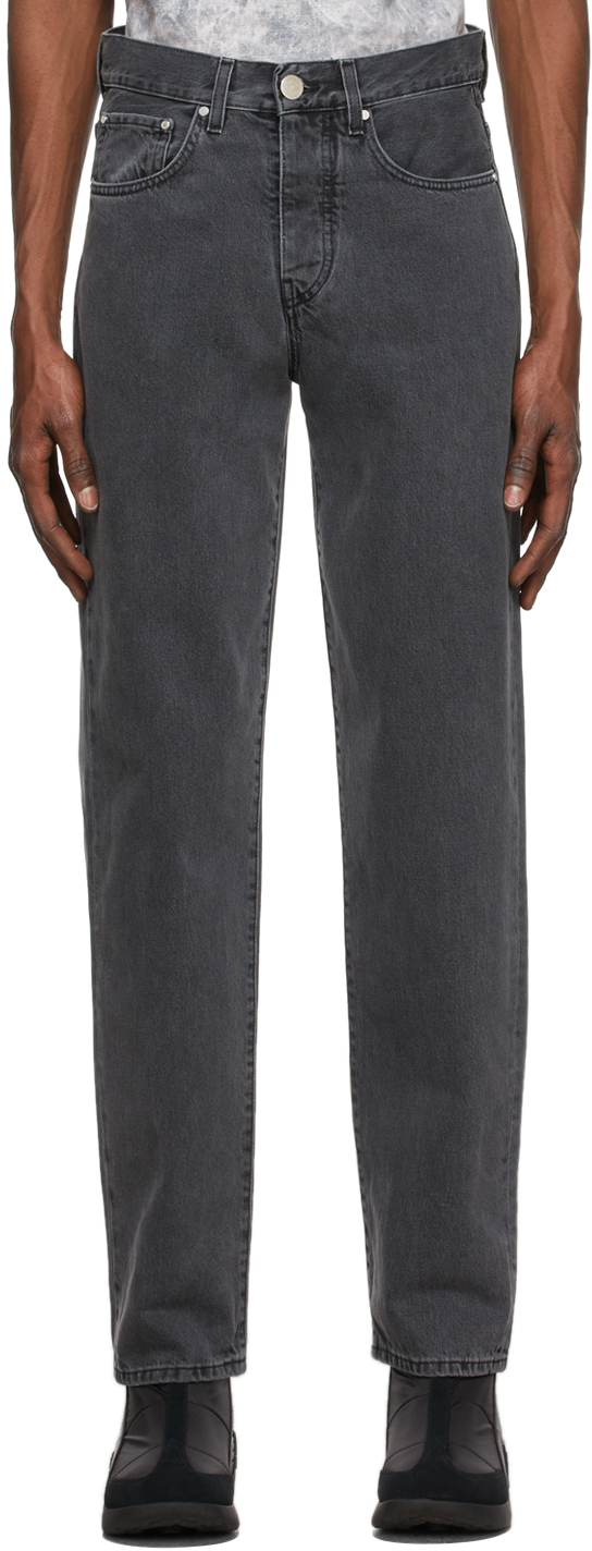 Grey Relaxed Jeans by Han Kjobenhavn on Sale