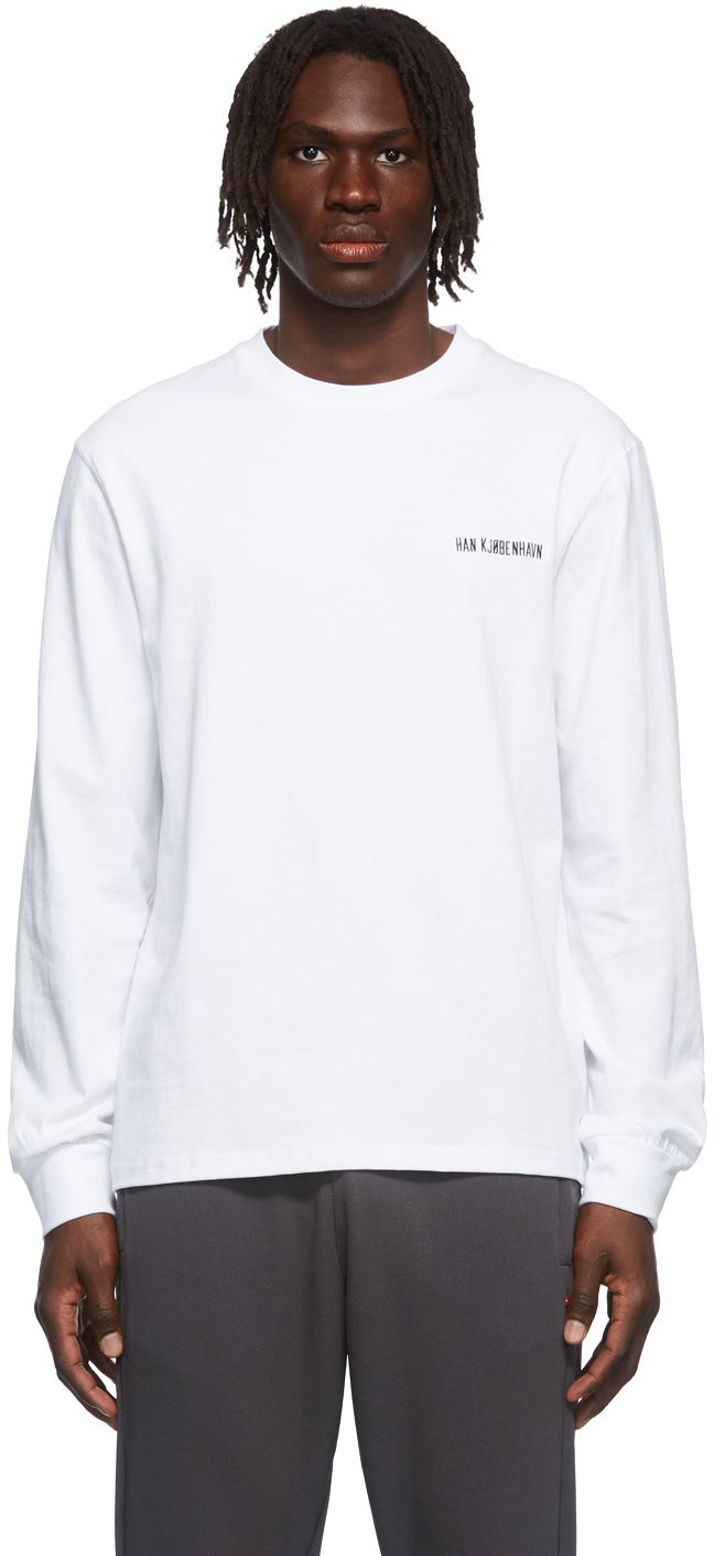 Han Kjobenhavn White Casual Long Sleeve T-Shirt