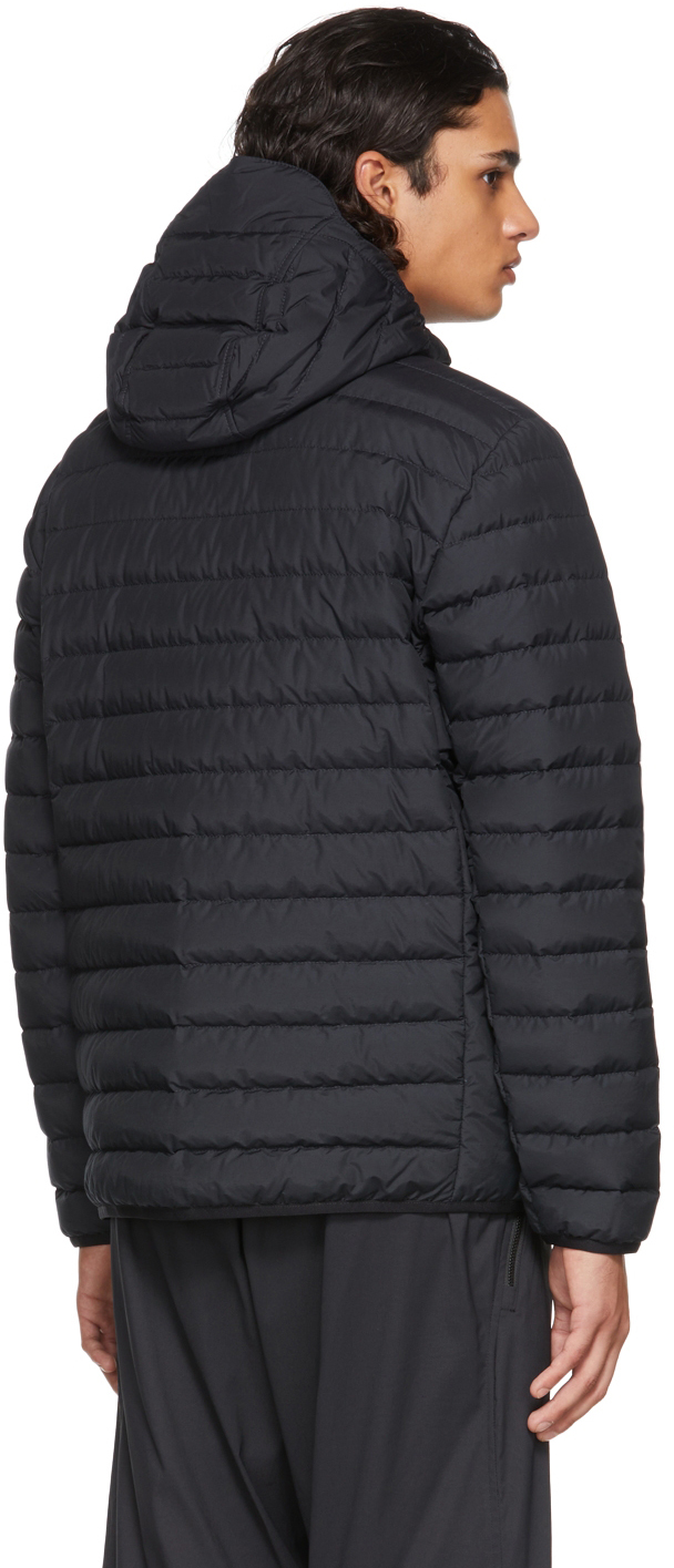 Stone Island Navy Down O-Cotton & R-Nylon Tela Jacket | Smart Closet