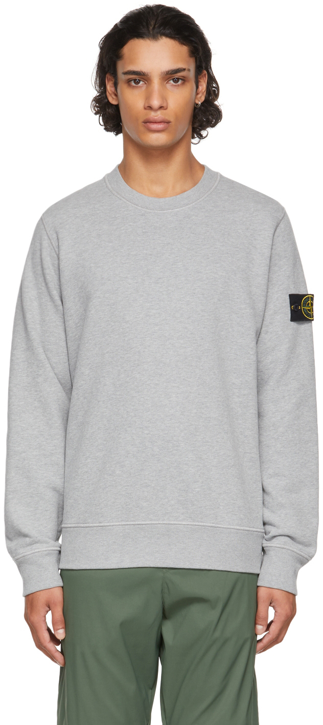 Stone Island Grey Classic Sweatshirt | Smart Closet