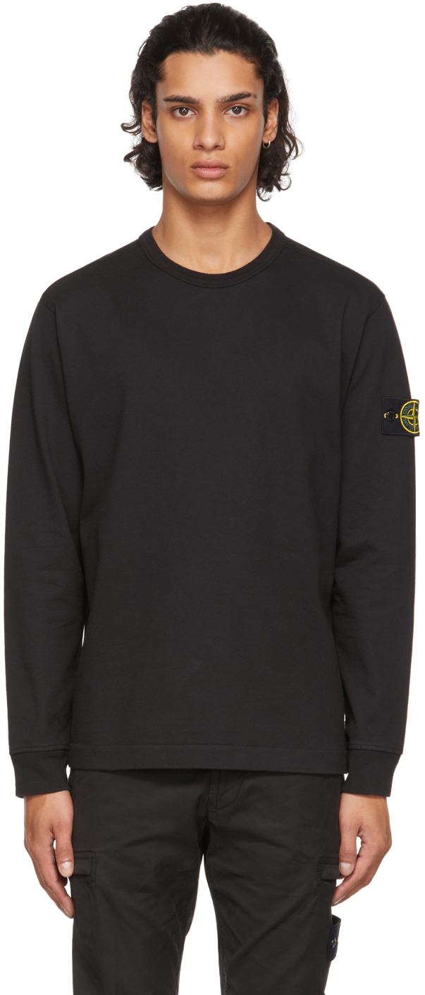 Stone island black cheap long sleeve