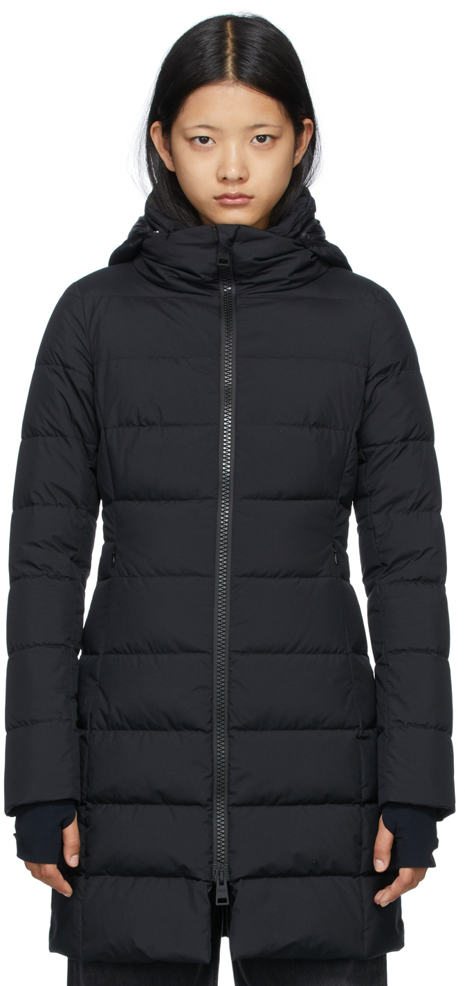 Black Down Gore-Tex Windstopper Long Jacket