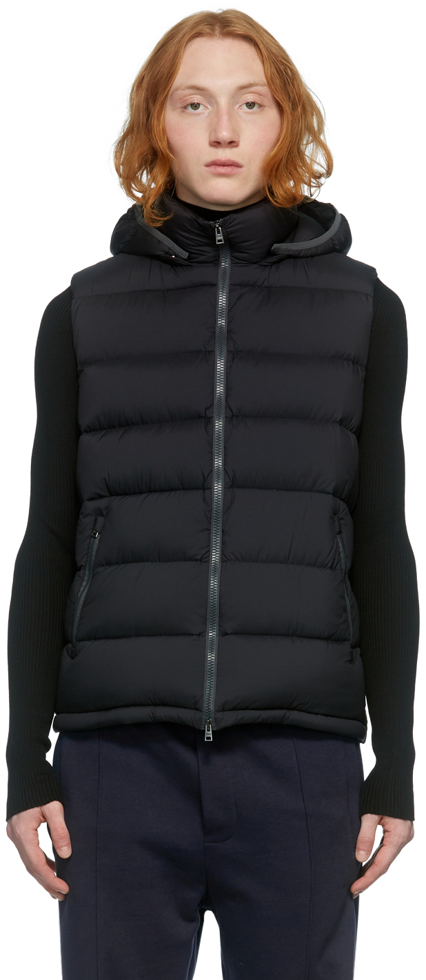 Herno Black Matte Microfibre Vest 