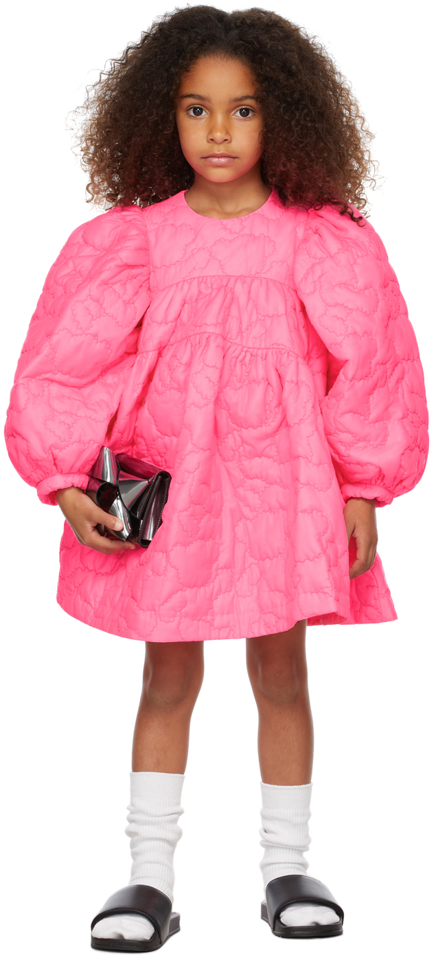 Kids Pink Quilted Dress by CRLNBSMNS | SSENSE UK
