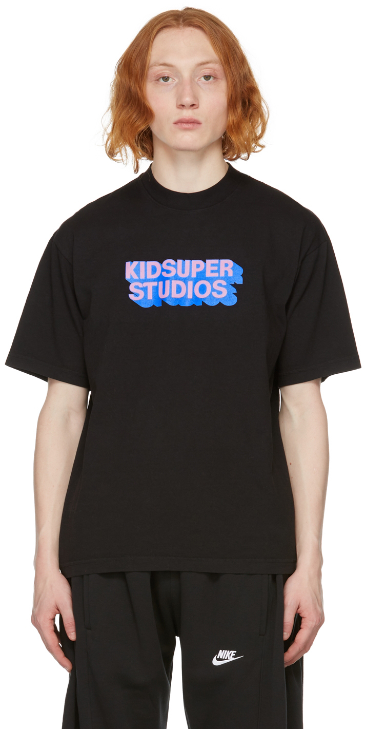 Ssense Abbigliamento Top e t-shirt T-shirt T-shirt a maniche corte Kids Black Logo T-Shirt 
