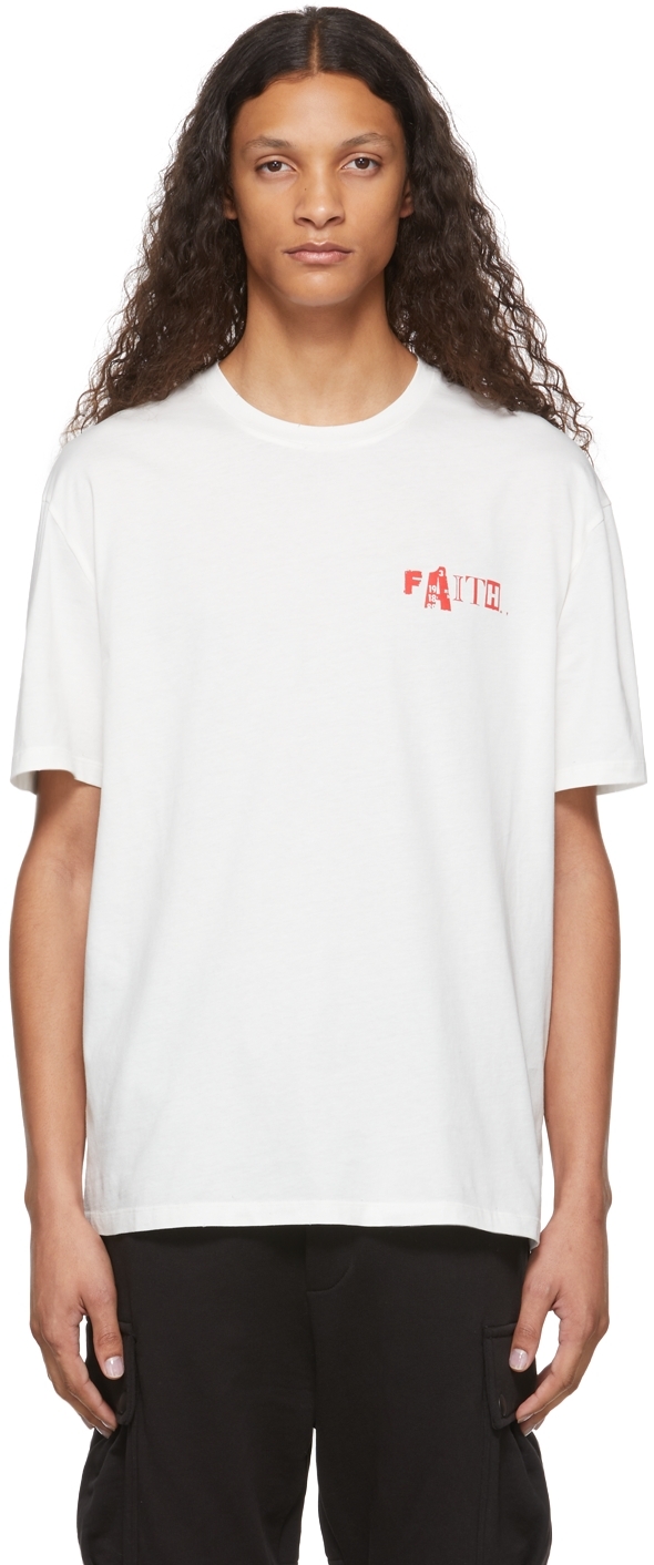 Faith Connexion ホワイト ロゴ T シャツ
