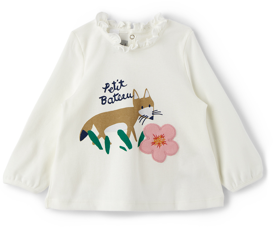 2erPack Petit Bateau Baby-Mädchen Langarmshirt