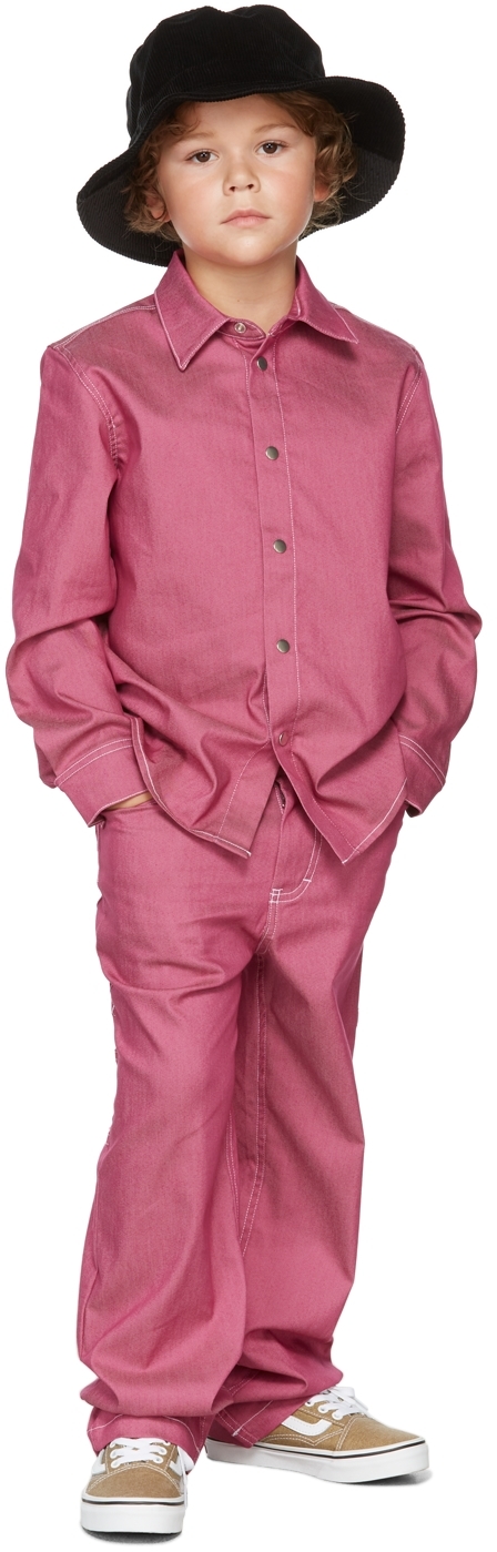 BO(Y)SMANS Kids Pink Denim Shirt